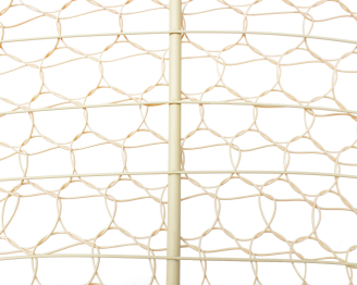 Подвесное кресло КАПЛЯ с ротангом бежевое