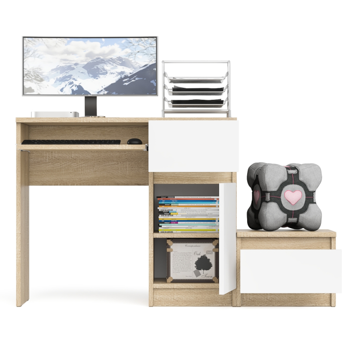 Прямые компьютерные столы, Компьютерный стол МС-1 правый с тумбой Мори