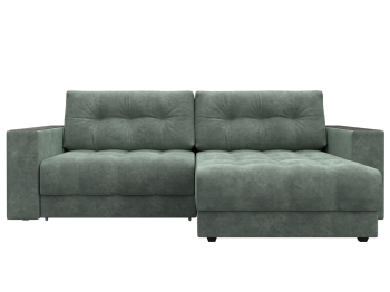 Диван угловой с декором Лига-049 НПБ, велюр BRUT