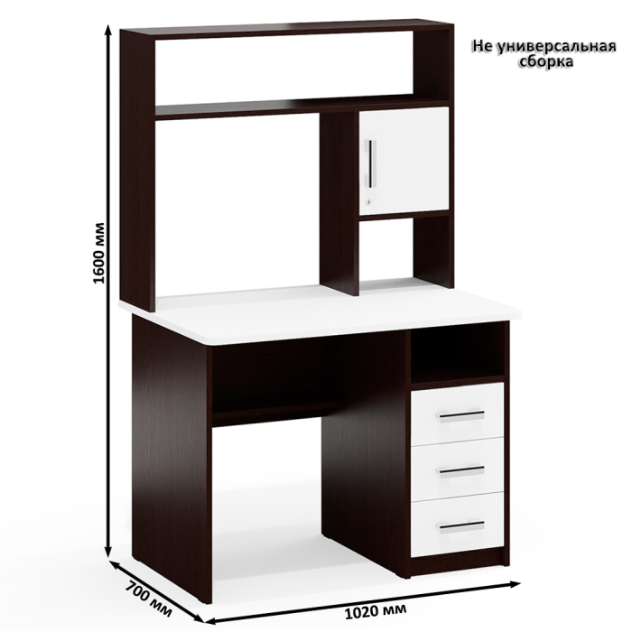 Домашние кабинеты, Стенка из компьютерных столов для двоих человек СК-9