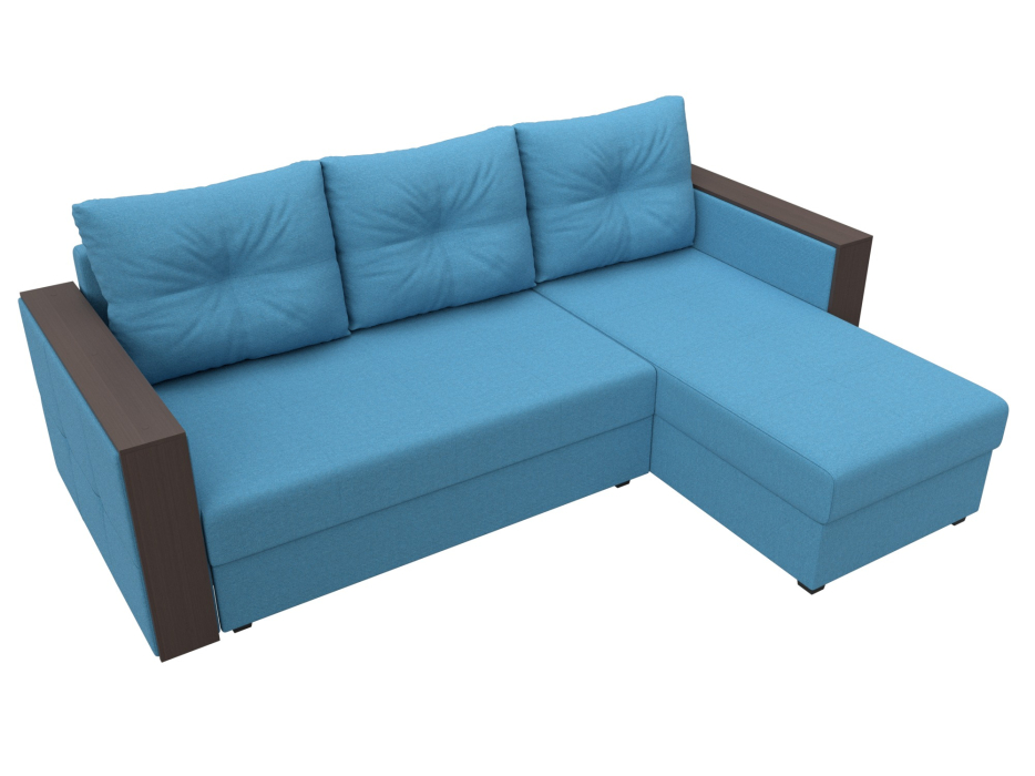 Диваны угловые в гостиную, Диван угловой Валенсия Лайт правый угол, рогожка Амур