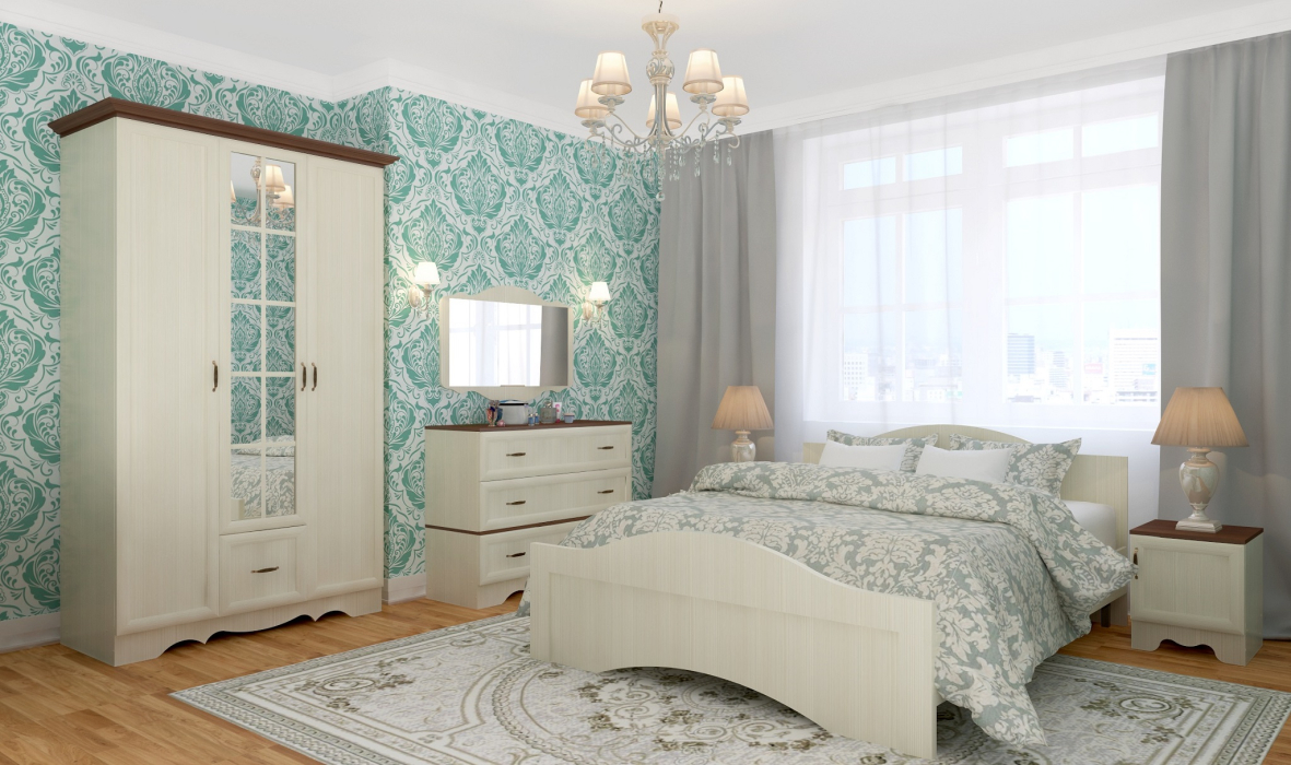 Для одежды, Шкаф трехдверный Латте 3 