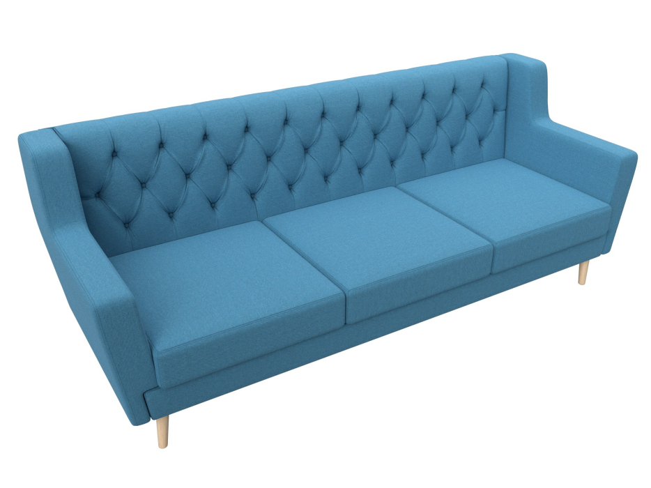 Диваны прямые кухонные, Диван кухонный прямой Брайтон 3 Люкс, рогожка Амур