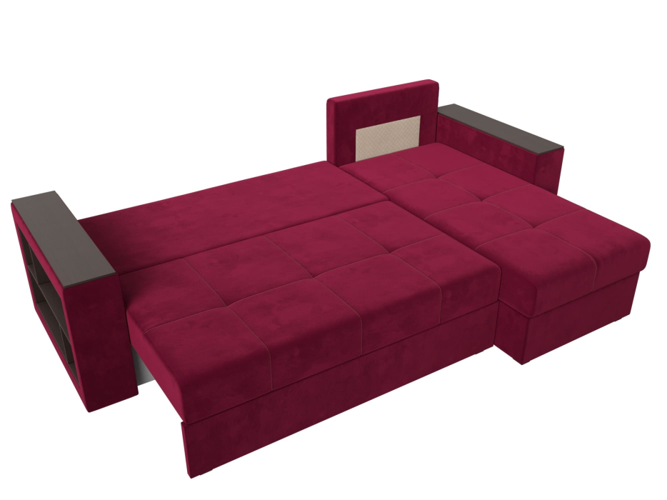 Диваны угловые в гостиную, Диван угловой Дубай Лайт угол универсальный, микровельвет