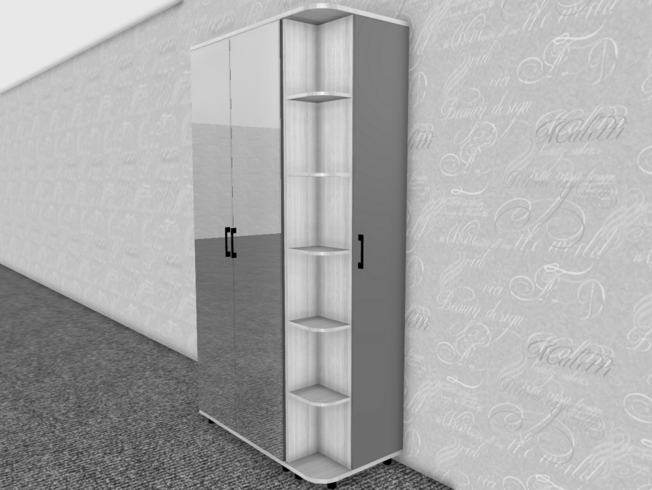 Шкафы одностворчатые, Модульная система Грейс Шкаф ШК-5025  Гикори Джексон Светлый