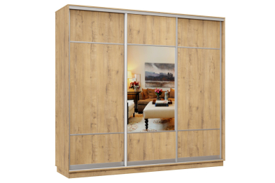 Шкаф-купе Премьер Лайт 57 (08;05;08) трехдверный