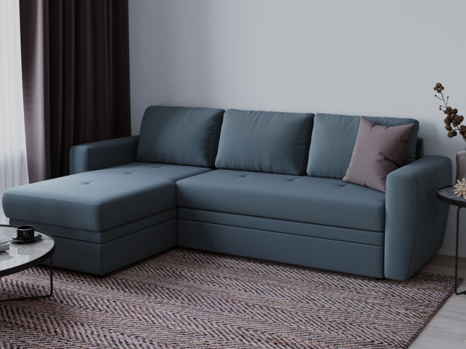Диваны угловые в гостиную, Угловой диван-кровать Лакки