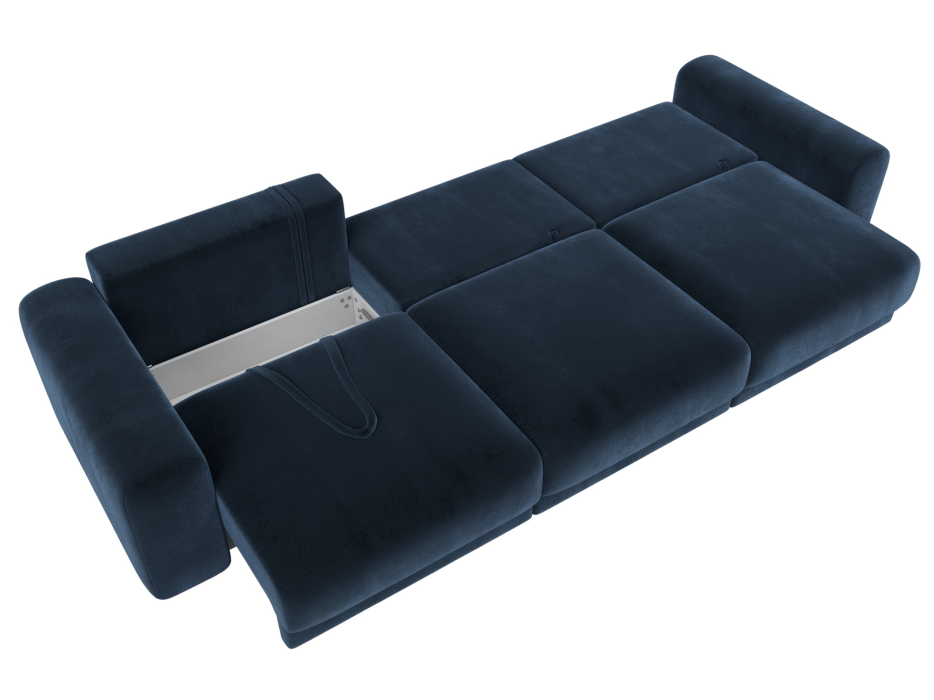 Диваны еврокнижки, Диван прямой Лига-056 НПБ Лонг, велюр TOWER