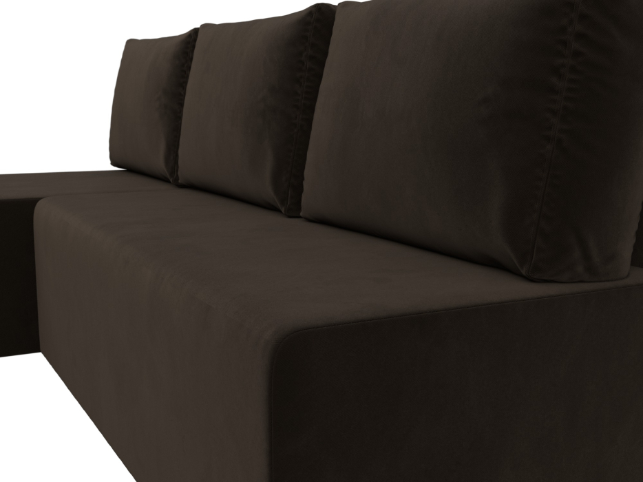 Диваны угловые в гостиную, Угловой диван Поло левый угол, микровельвет