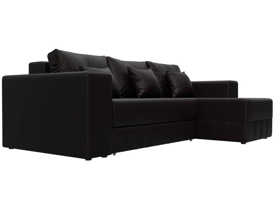 Диваны угловые в гостиную, Диван угловой Лига-076 угол универсальный, экокожа GRIFON