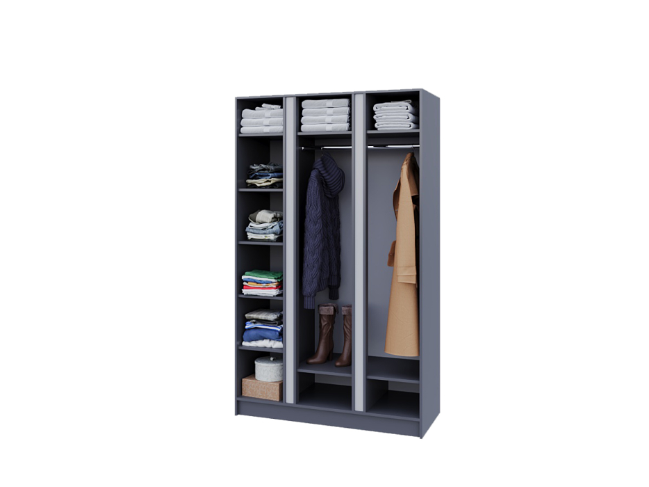 Шкафы распашные, Шкаф распашной Монс 3, 140x230x55