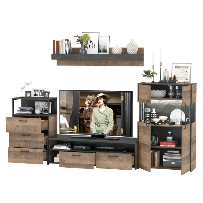 Стенки для гостиной, Стенка для гостиной в стиле лофт Трувор № 65