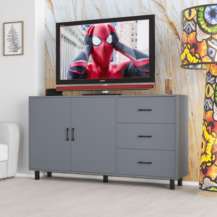 Комоды, Широкий тумба-комод с ящиками и дверками РВК 123-1604