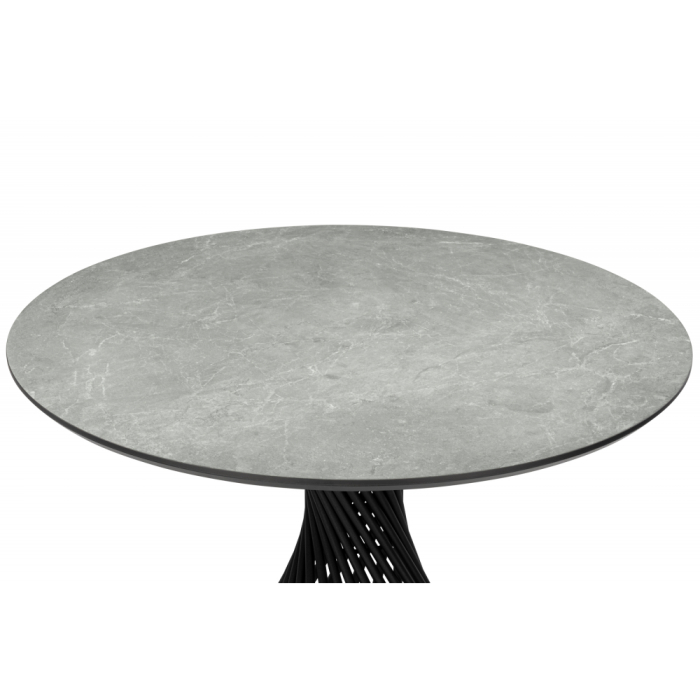 Обеденные столы, Керамический стол Вивиен 110 (чёрная нога)