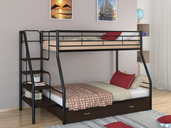 Кровать двухъярусная «Толедо 1Я» (Черный)