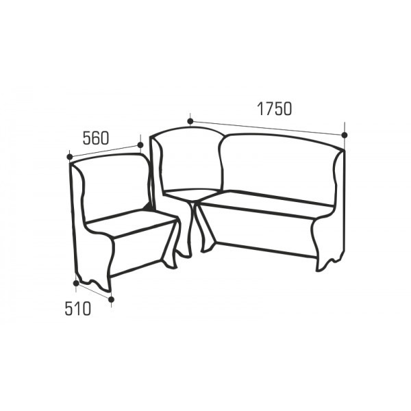 Кухонные уголки, Кухонный уголок Комфорт- Лучиана 11