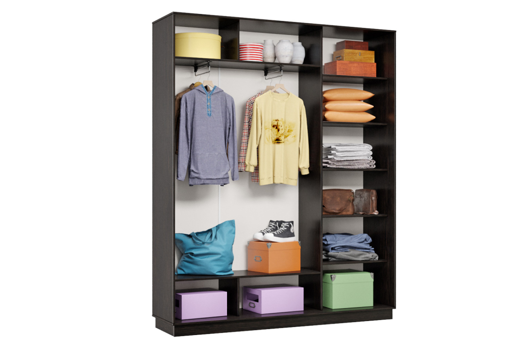 Шкафы-купе, Шкаф-купе Премьер Лайт 23 (05;05;05) трехдверный