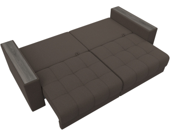 Диван прямой с декором Лига-049 НПБ, рогожка Амур