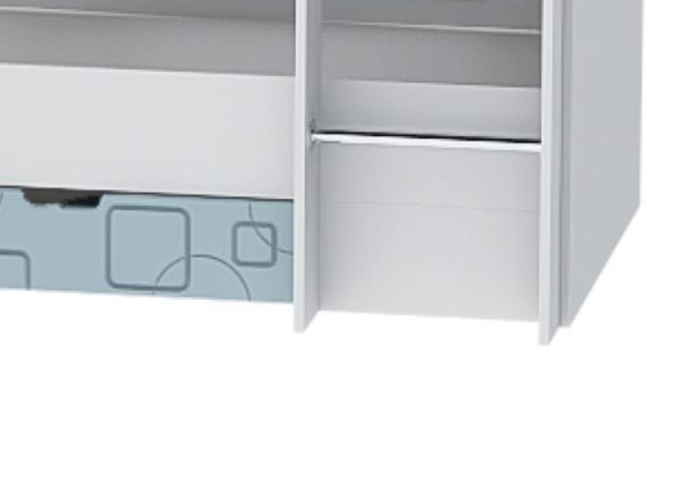 Детские кровати, Кровать 5 МДФ Бриз Квадрат