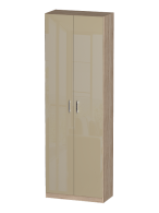Шкафы двухстворчатые, Распашной шкаф Лайф с полками 80*40*240 Дуб сонома