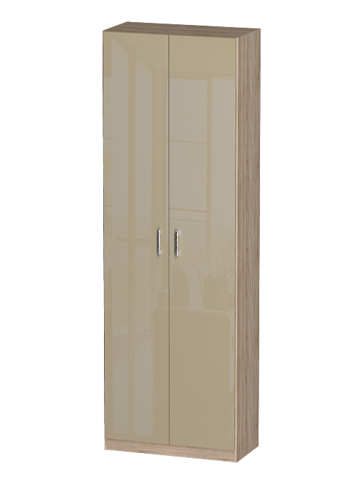 Шкафы двухстворчатые, Распашной шкаф Лайф с полками 80*40*240 Дуб сонома