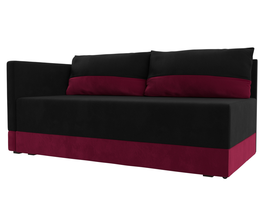 Кушетка диван, Кушетка Никас левая, микровельвет