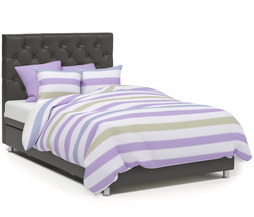 Мягкая кровать, Кровать тахта Шармэль 120 с подъемным механизмом, шенилл / экокожа