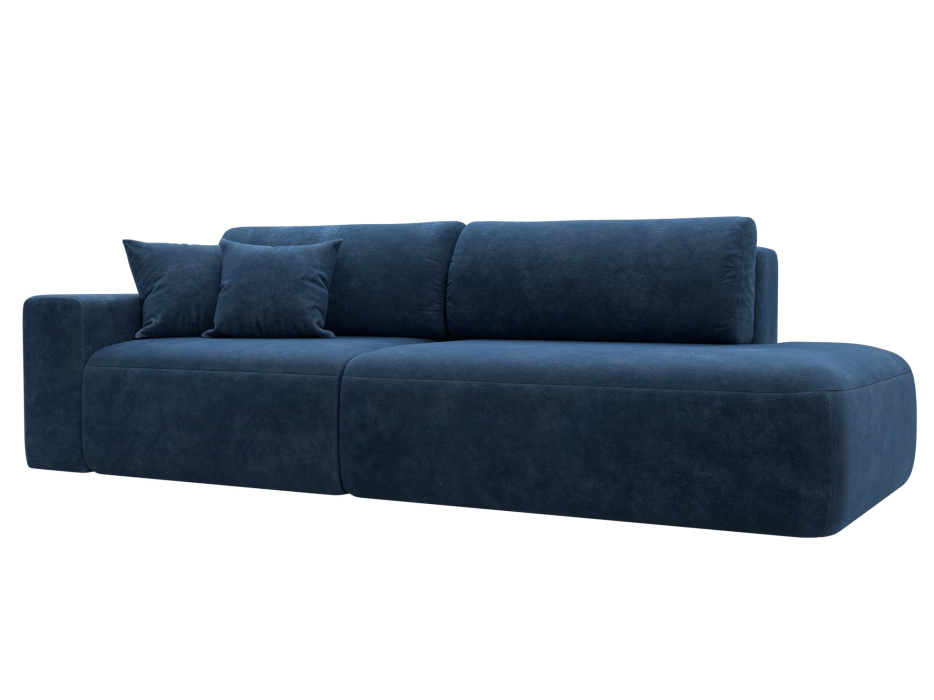 Диваны еврокнижки, Диван прямой Лига-036 НПБ Модерн подлокотник слева, велюр BRUT