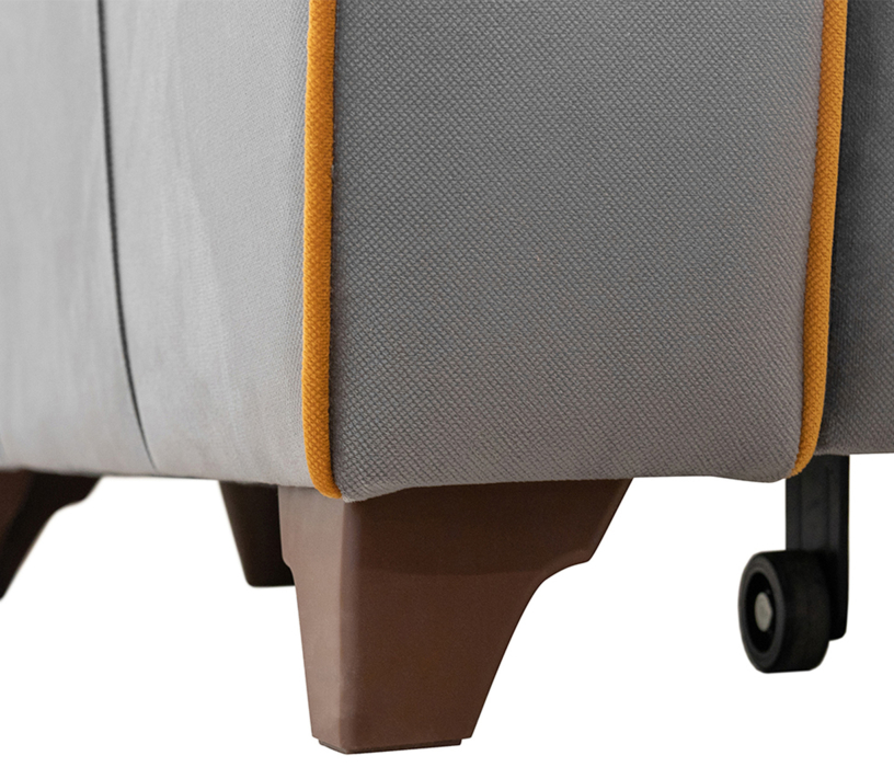 Диваны угловые в гостиную, Угловой диван Френсис, Велюр Амиго