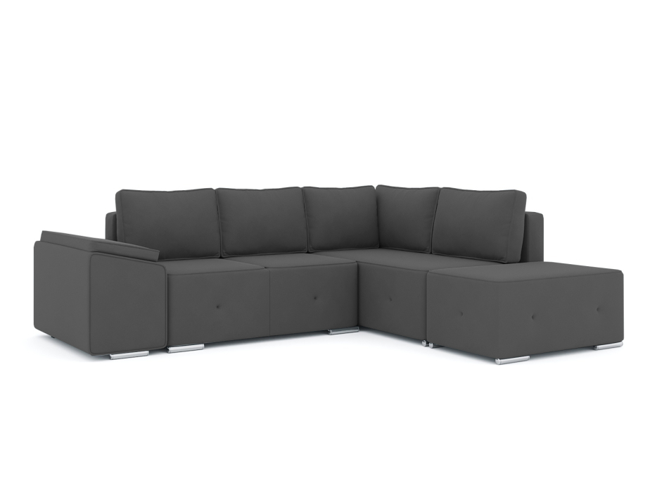 Диваны угловые в гостиную, Диван-кровать угловой Хавьер  ПБ еврокнижка, велюр