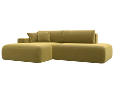 Диваны угловые в гостиную, Диван угловой Лига-036 Модерн левый угол, микровельвет