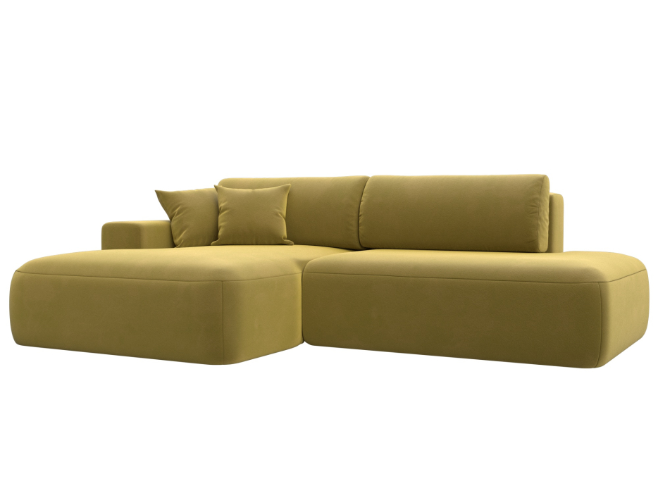 Диваны угловые в гостиную, Диван угловой Лига-036 Модерн левый угол, микровельвет