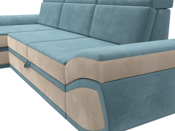 Диван угловой Лига-032 левый угол, велюр