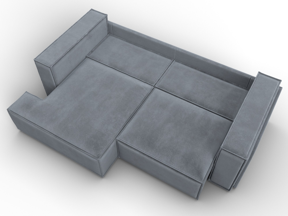 Диваны угловые в гостиную, Диван угловой Лига-061 угол левый, велюр TOWER