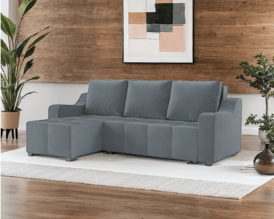 Диваны угловые в гостиную, Диван угловой Берн (Велюр)