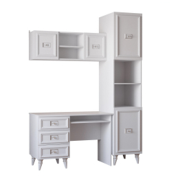 Шкаф Валенсия навесной 110х35х40 см серебро