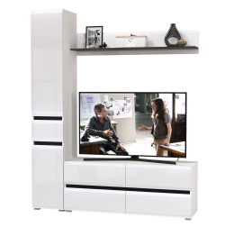 Тумба для ТВ с пеналом с ящиком и открытой полочкой Сидней