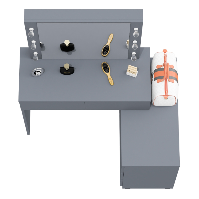 С зеркалом, Туалетный столик с подсветкой 110