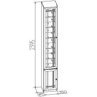 Шкафы распашные, Шкаф книжный Sherlock 311 левый