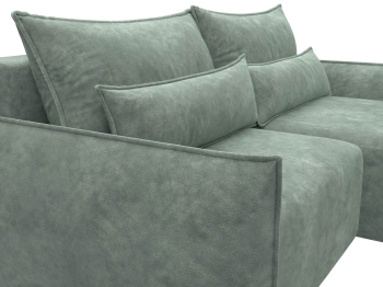 Диван угловой Лига-051 НПБ угол универсальный, велюр BRUT