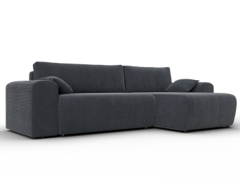 Диван угловой Лига-099 угол универсальный, велюр Vertical Slim