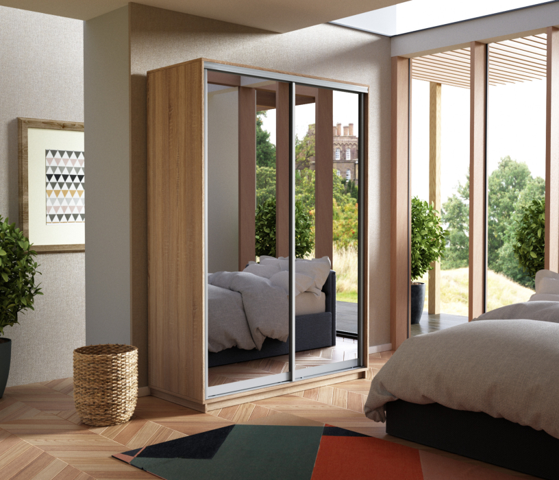 Шкафы-купе, Шкаф-купе Экспресс Экспенс дуо 2400 x 1600 x 600