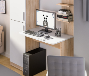 Стеллаж со столом Тесса СБ-2737