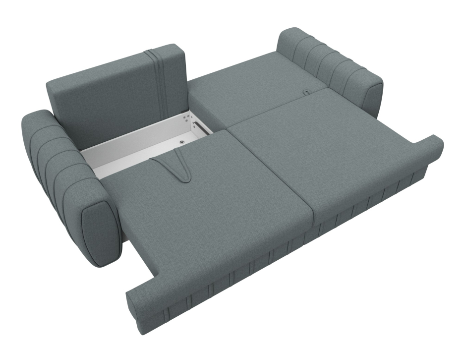 Диваны еврокнижки, Диван прямой Лига-057 НПБ, рогожка Амур