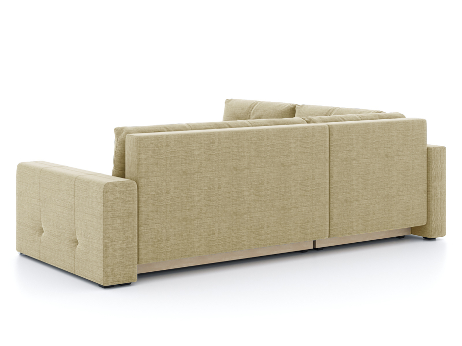 Диваны угловые в гостиную, Диван-кровать угловой Леос НПБ, рогожка