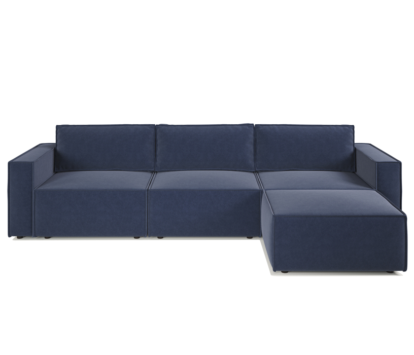 Диваны угловые в гостиную, Диван модульный Шарм 25 327х170х70 см, правый, велюр