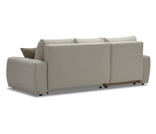 Угловой диван Коста, еврокнижка, велюр,  левый угол