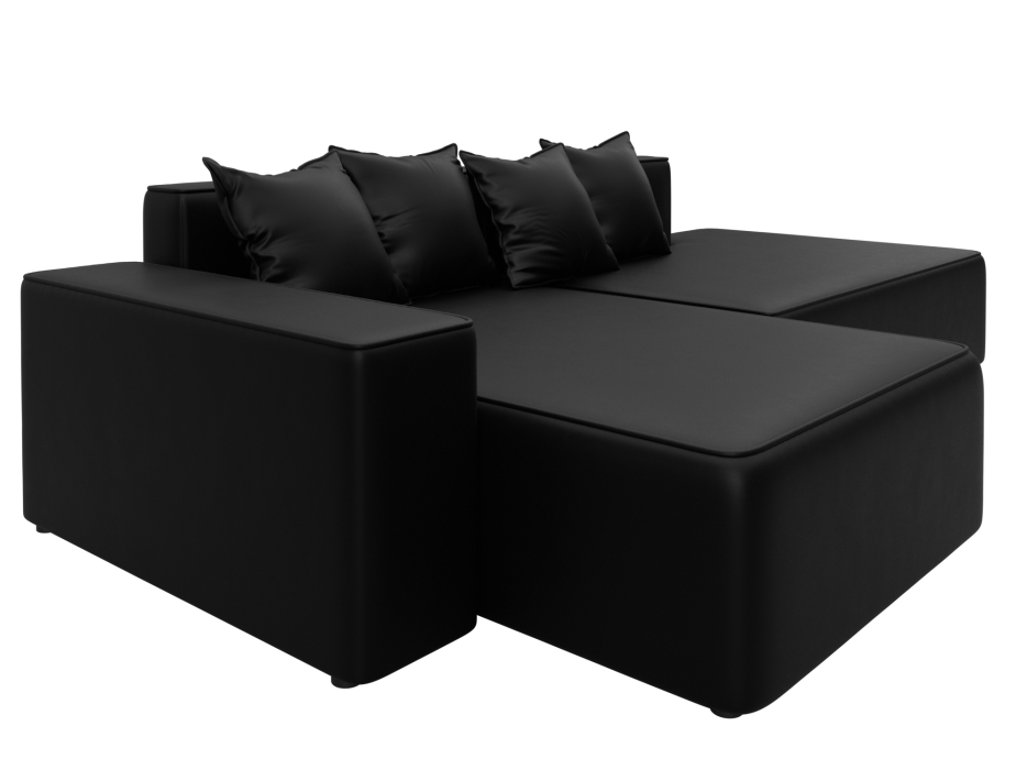 Диваны угловые в гостиную, Диван угловой Лига-079 угол левый, экокожа GRIFON