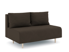 Дизайнерские диваны для гостиной, Диван прямой нераскладной Милли мини 2-х  местный без подлокотников, велюр