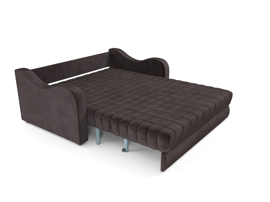 Диваны с ящиком для белья, Диван аккордеон Барон №4 ППУ 120х200 Бархат